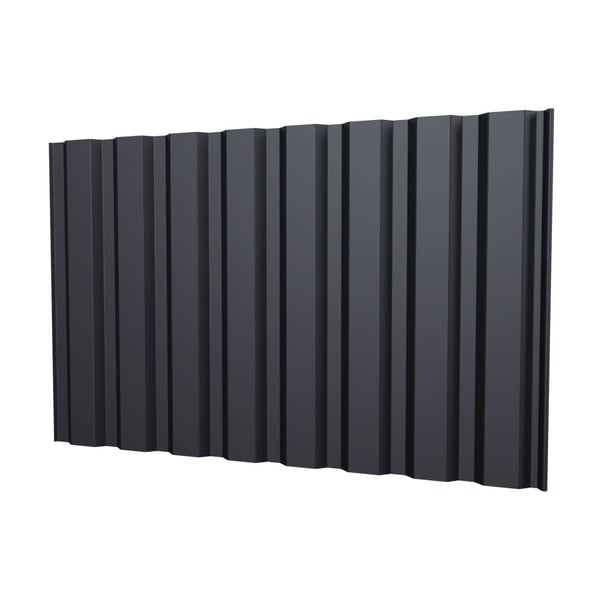 Damwandplaat T20M wand, grafietgrijs RAL 7024, 0,50 mm, hoofdweergave