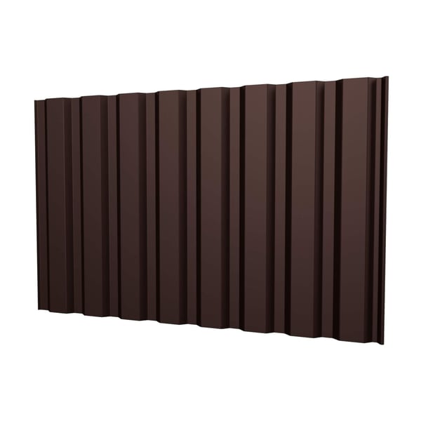 Damwandplaat T20M wand staal 0,50 mm Chocoladebruin RAL 8017 hoofdweergave