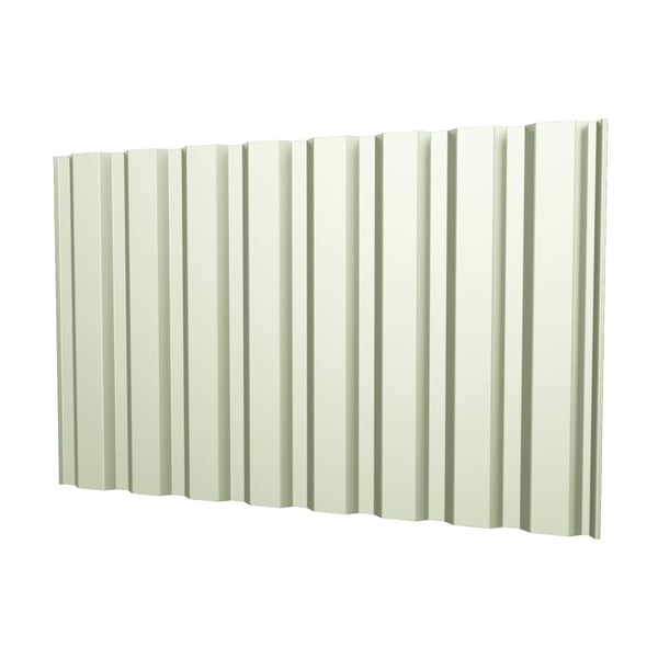 Damwandplaat T20M wand Grijswit, 0,75 mm, hoofdweergave van de profielplaat