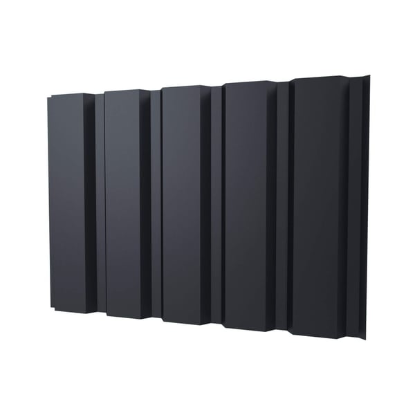 Damwandplaat T35/207M wand, grafietgrijs RAL 7024, 0,50 mm, hoofdweergave