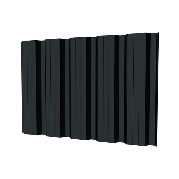 Damwandplaat T35DR wand, antracietgrijs RAL 7016, 0,50 mm, PURMAT coating