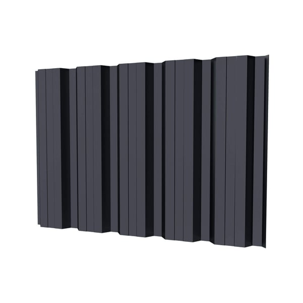 Damwandplaat T35DR wand in grafietgrijs, 0,50 mm dikte, hoofdweergave
