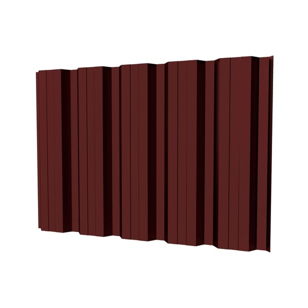 Damwandplaat T35DR wand Roodbruin RAL 8012, 0,50 mm, hoofdweergave
