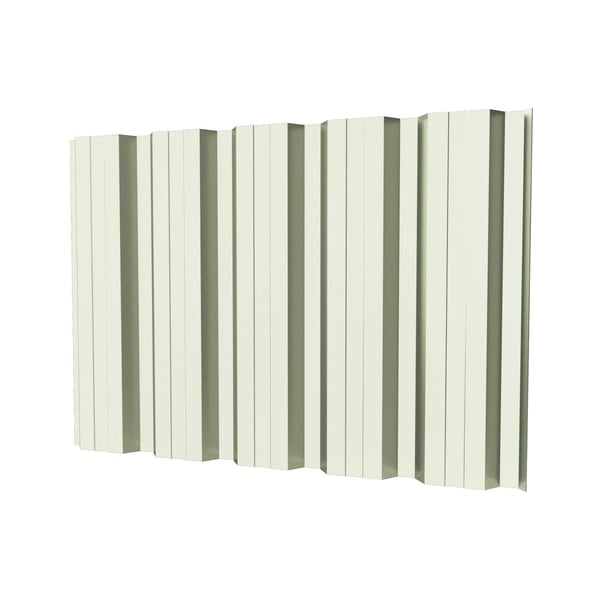 Damwandplaat T35DR wand Grijswit, 0,50 mm staal, hoofdweergave van het profiel