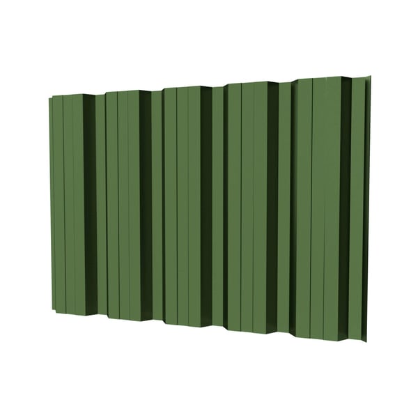 Damwandplaat T35DR wand Resedagroen RAL 6011, 0,75 mm staal, 25 µm polyestercoating