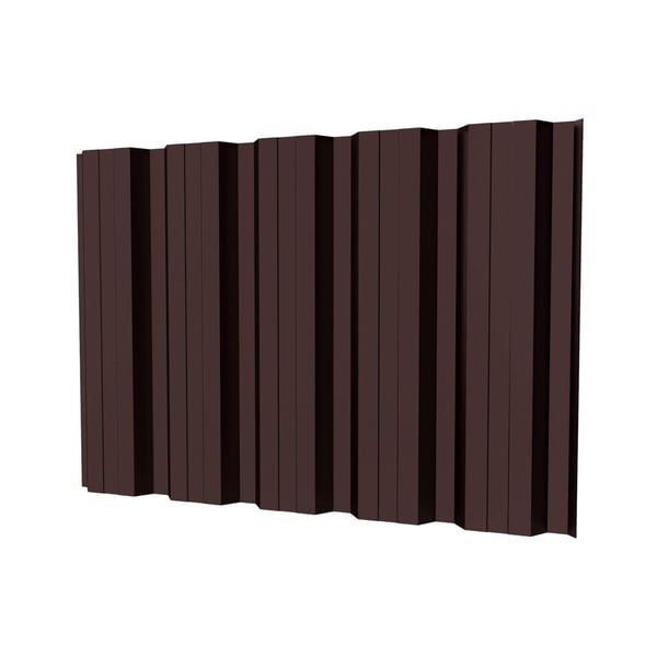 Damwandplaat T35DR wand chocoladebruin RAL 8017, 0,75 mm, 25 µm polyestercoating