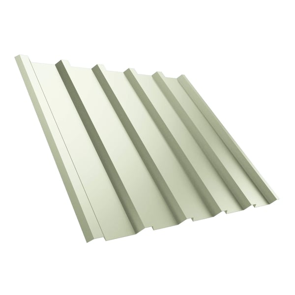 Damwandplaat T35MD Grijswit RAL 9002, 0,50 mm, 25 µm polyestercoating, hoofdaanzicht