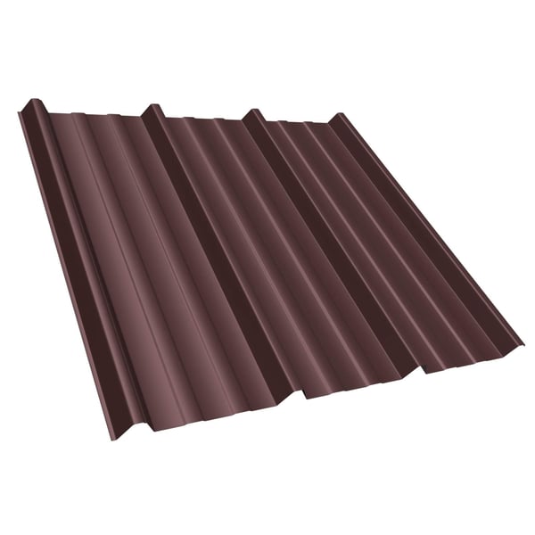 Damwandplaat T45/333M in Chocoladebruin RAL 8017, 0,75 mm dikte, hoofdweergave