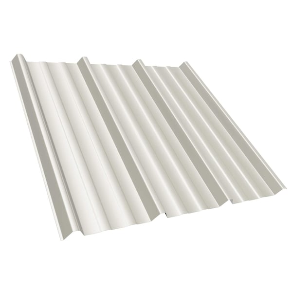 Damwandplaat T45/333MD dakplaat in Zuiverwit RAL 9010, 0,50 mm dikte, 25 µm polyester coating