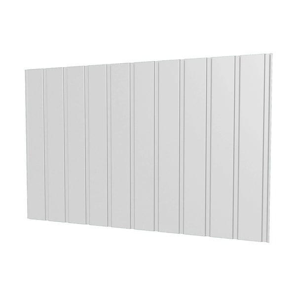 Damwandplaat T7M wand lichtgrijs RAL 7035, 0,50 mm dikte, vrijstaand
