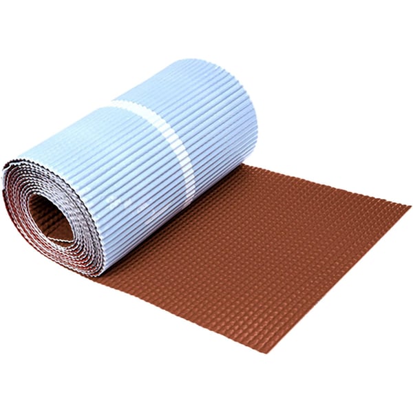 Dichtband voor schoorsteen, rol koperbruin (RAL 8004) bitumen met blauwe beschermfolie