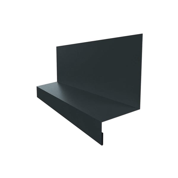Plint Type 1, antracietgrijs (RAL 7016), 0,75 mm staal, 50 µm PURLAK-coating, hoofdaanzicht