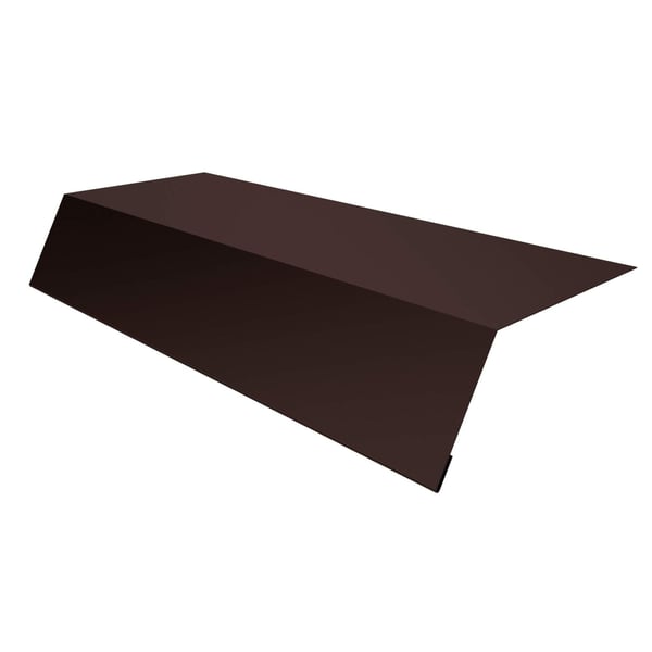 Dakgootprofiel staal 0,50 mm, RAL 8017 chocoladebruin, hoofdaanzicht
