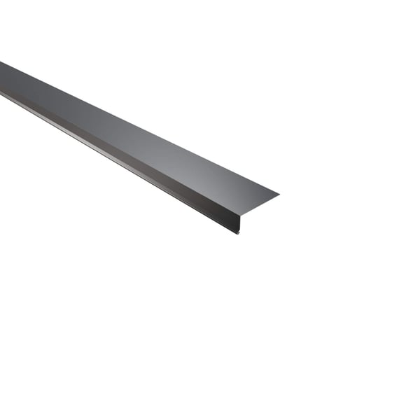 Dakgootprofiel antracietgrijs (RAL 7016) van 0,63 mm staal met 25 µm polyestercoating, hoofdweergave