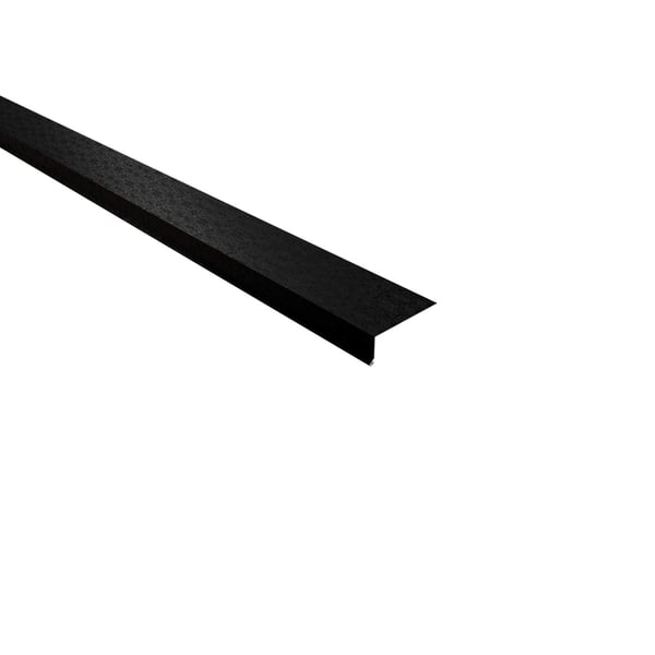 Dakgootprofiel Gitzwart RAL 9005 van staal 0,50 mm, 80 µm Shimoco coating, hoofdaanzicht