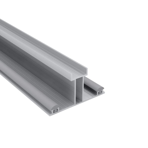 ECO | Onderprofiel | 16 mm | Aluminium | Blank | 2,50 m