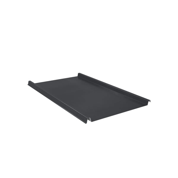 Felsplaat 33/500-LE in donkergrijs, zijaanzicht, matpolyester gecoat, 0,50 mm staal