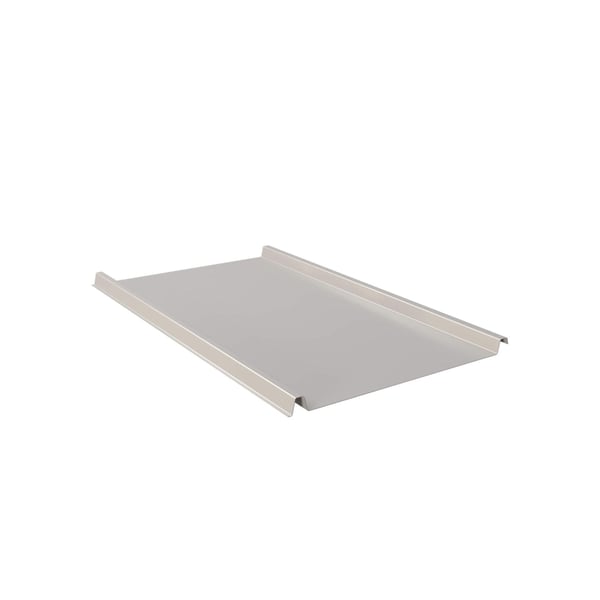 Staande felsplaat 33/500-LE, Lichtgrijs RAL 7035, 0,50 mm, Weckman, hoofdaanzicht schuin van boven