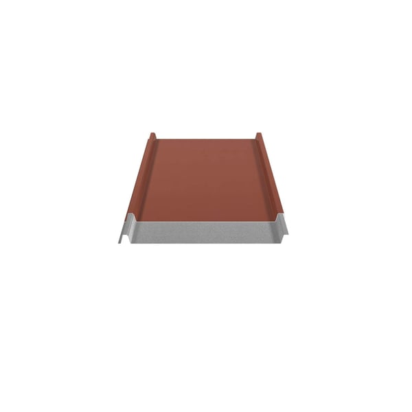 Doorsnede van de felsplaat 33/500-LE in Terracotta, toont de profielvorm en materiaallagen