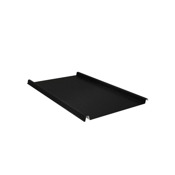 Felsplaten 33/500-LE Gitzwart RAL 9005, 0,50 mm staal, hoofdaanzicht van de profielplaat
