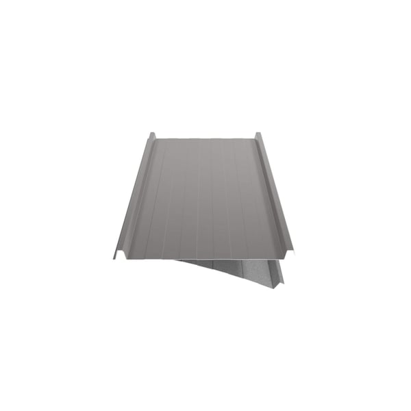 Felsplaat 33/500-LR, grijs aluminiumkleurig, schuin van onderen met vliescoating