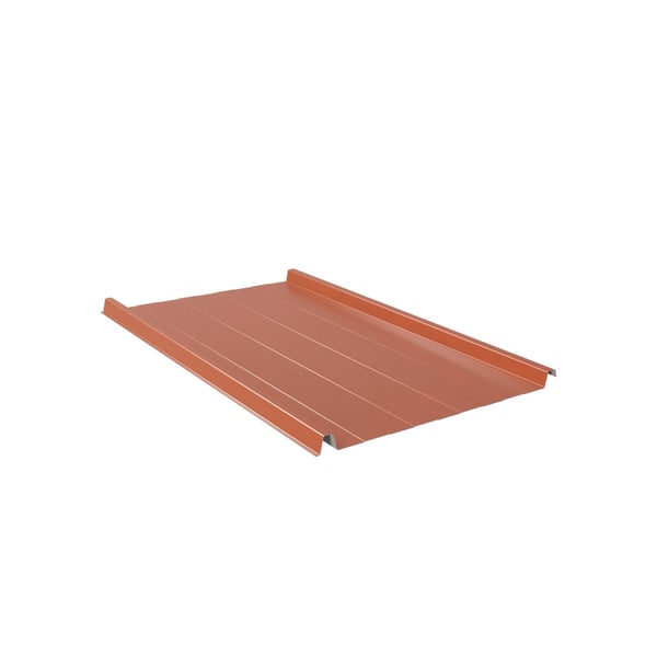 Felsplaat 33/500-LR Koperbruin, 0,63 mm, 25 µm polyester, bovenaanzicht