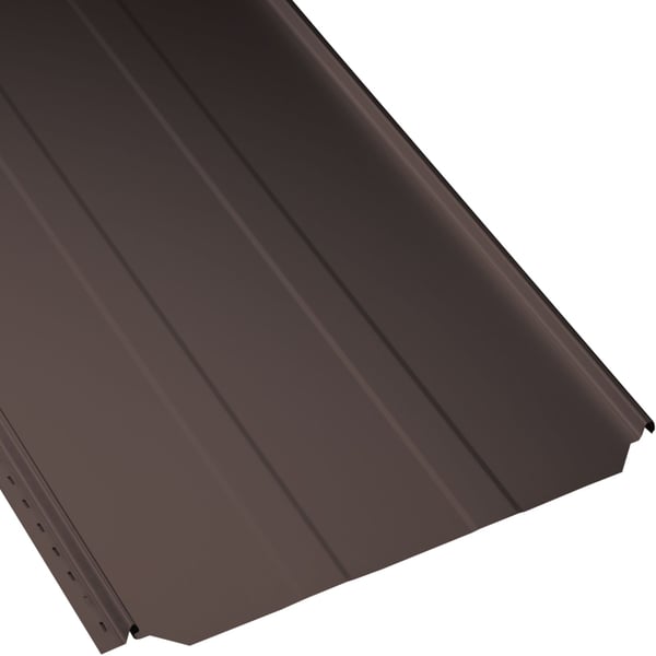 Staande felsplaat PD-510-S trapezium in chocoladebruin, 0,50 mm, met PURMAT® coating