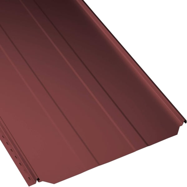 Staande felsplaat PD-510-S trapezium kersrood, 0,50 mm, PURMAT® coating, hoofdweergave van de profilering