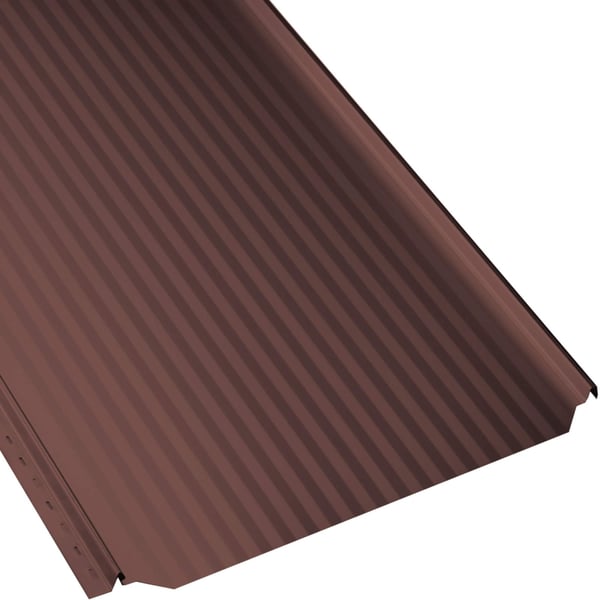 Felsplaat PD-510-S Micro in RAL 8012 Roodbruin, 0,50 mm staal, hoofdweergave van het profiel