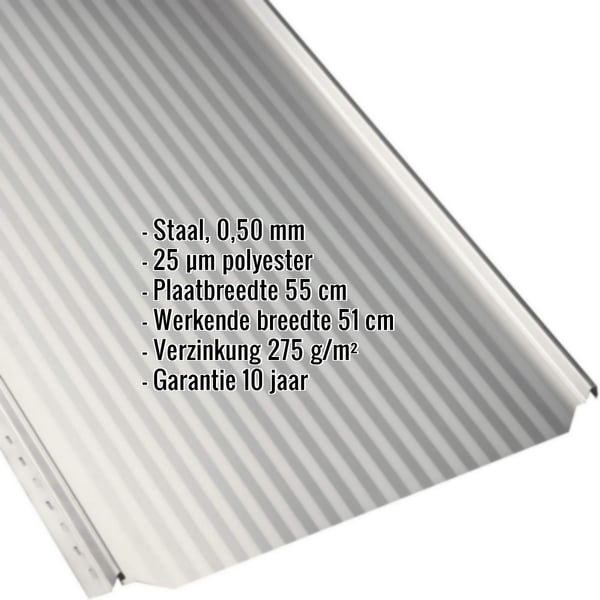Felsplaat PD-510-S Micro, Grijswit RAL 9002, met ingebedde productgegevens