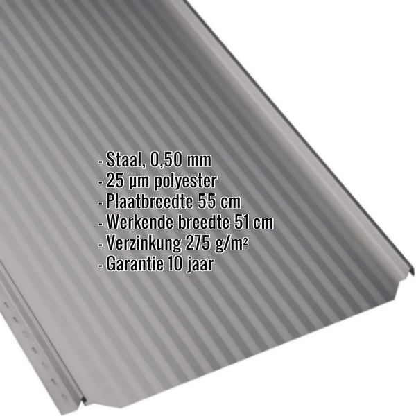 Felsplaat PD-510-S Micro, grijs aluminiumkleurig, met ingebedde productgegevens zoals materiaal en dikte