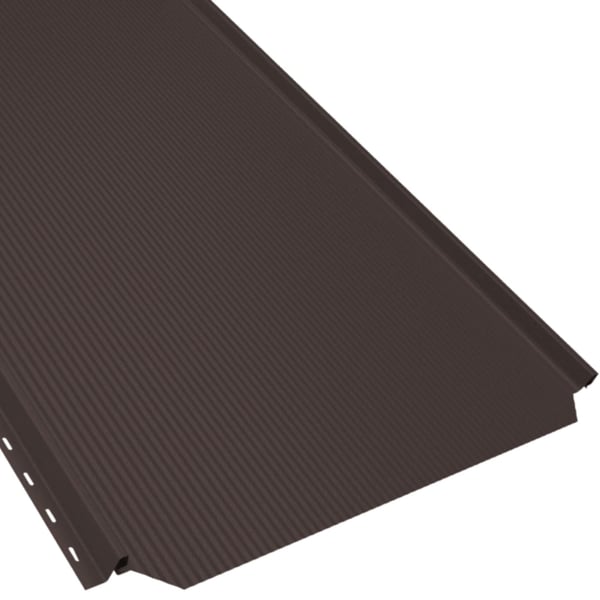 Staande felsplaat PD-510-S in Chocoladebruin, 0,50 mm dik, met fijne profilering