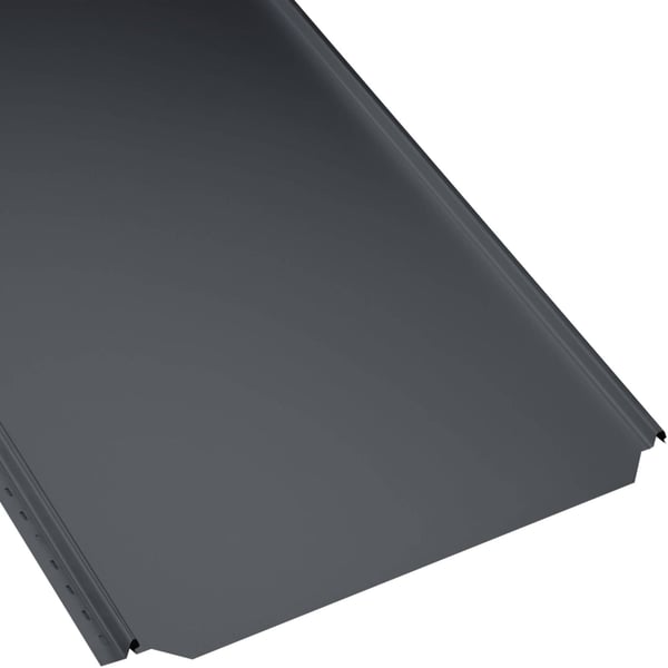 Staande felsplaat PD-510-S Vlak, Antracietgrijs (RAL 7016), 0,50 mm, hoofdaanzicht