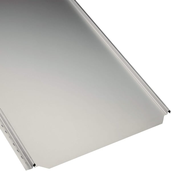 Felsdakpaneel PD-510-S Vlak, Grijswit (RAL 9002), 0,50 mm staal, 25 µm polyestercoating, hoofdweergave
