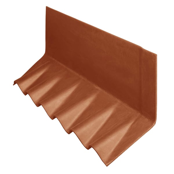 Gegolfd bovenstuk | Rechts | 20° - 30° | Terracotta