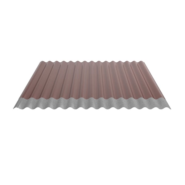 Golfplaat 18/1064 | Dak | Anti-Drup 2400 g/m² | Staal 0,63 mm | 25 µm Polyester | 8012 - Roodbruin