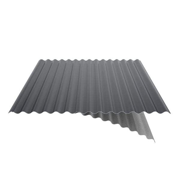 Golfplaat 18/1064 aluminium 0,70 mm Antracietgrijs met zichtbare anti-condens coating