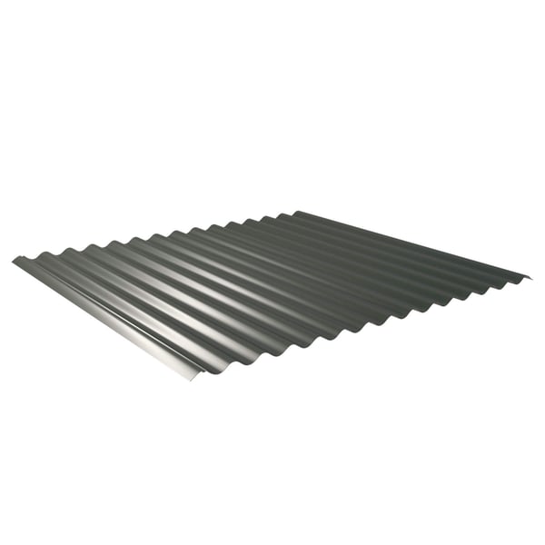Golfplaat 18/1064 van staal, 0,63 mm dik, Chroomoxydegroen (RAL 6020), 25 µm polyester coating
