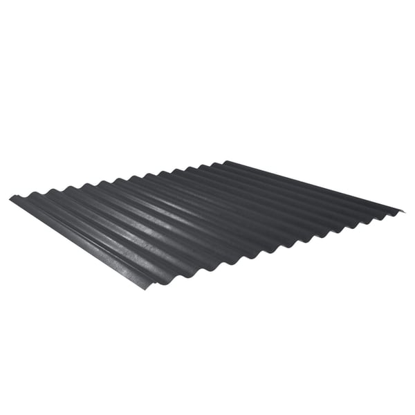 Golfplaat 18/1064, donkergrijs RAL 7024, 0,50 mm staal, 35 µm matpolyester coating