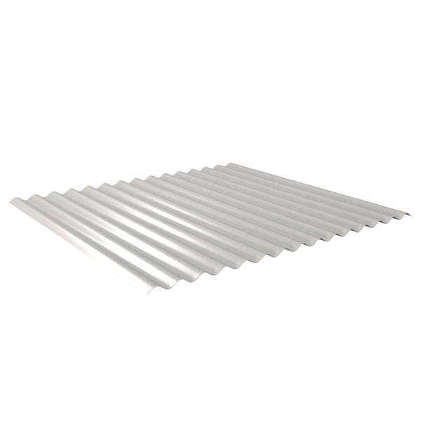 Golfplaat 18/1064, Zilver-Metallic (RAL 9006), 0,63 mm staal, hoofdweergave