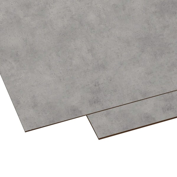 HPL plaat 8 mm betonlook, Scobalit, hoofdweergave, twee platen licht overlappend