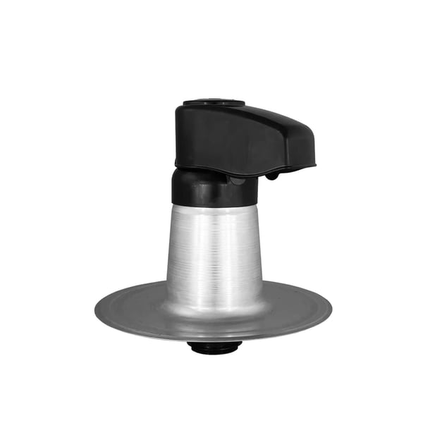 Kabeldoorvoer DACHPROTECT, aluminium, zwart en zilver-metallic, hoofdaanzicht