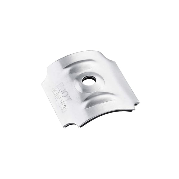 Aluminium kalot profiel 130/30 blank met schroefgat en Scobalit logo
