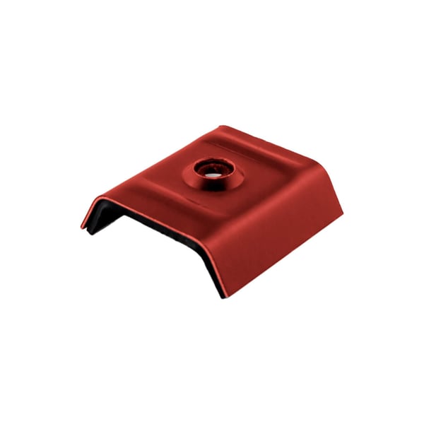 Kalot profiel 18DR 20M aluminium Bruinrood RAL 3011, hoofdaanzicht