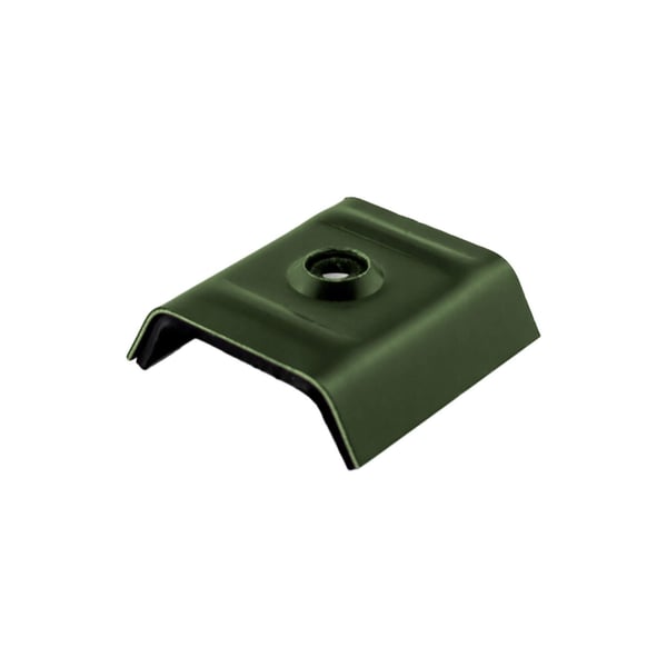 Kalot profiel 18DR 20M van aluminium in chroomoxide groen (RAL 6020) met afdichting