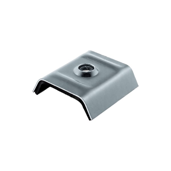 Kalot profiel 18DR 20M van aluminium, Pelsgrijs RAL 7000, hoofdaanzicht