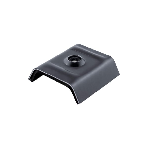 Kalot profiel 18DR 20M van aluminium, grafietgrijs RAL 7024, hoofdaanzicht