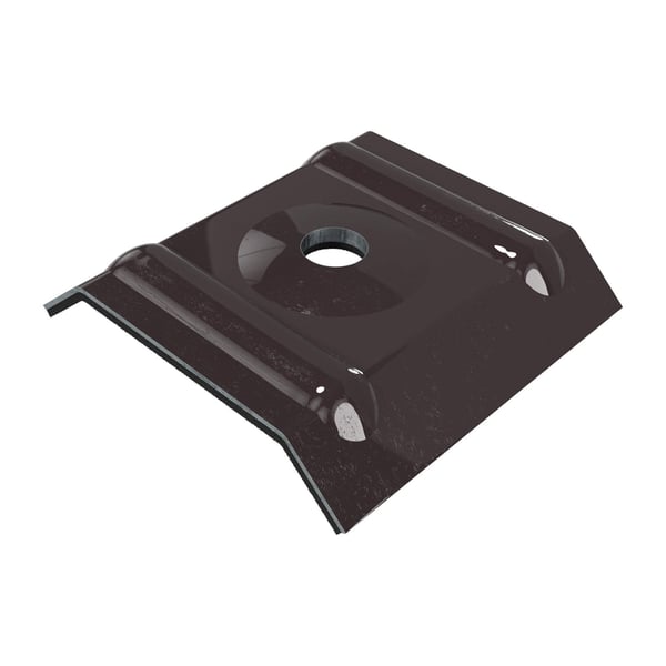 Kalot profiel 20/1100 aluminium Chocoladebruin RAL 8017, hoofdweergave met schroefgat