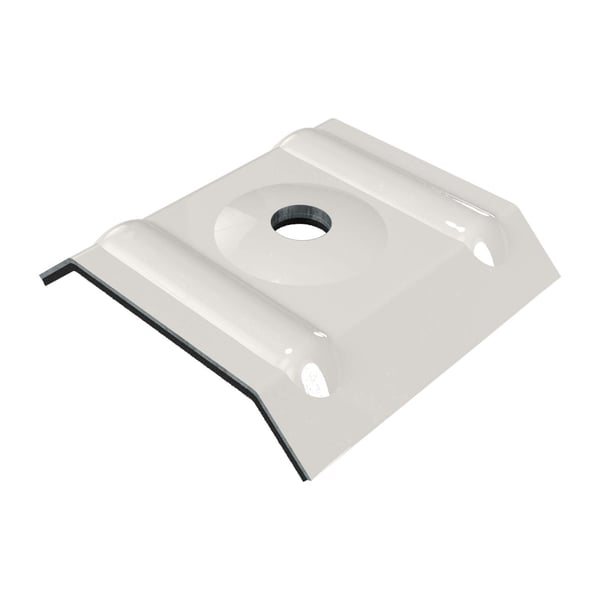Kalot profiel 20/1100 van aluminium in Grijswit (RAL 9002) met boring, hoofdweergave