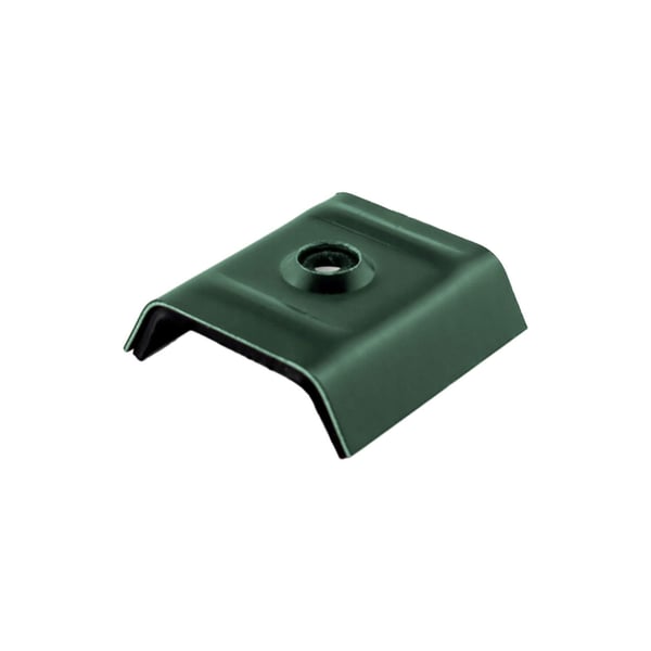 Kalot voor profiel 20M, mosgroen (RAL 6005) aluminium, hoofdaanzicht